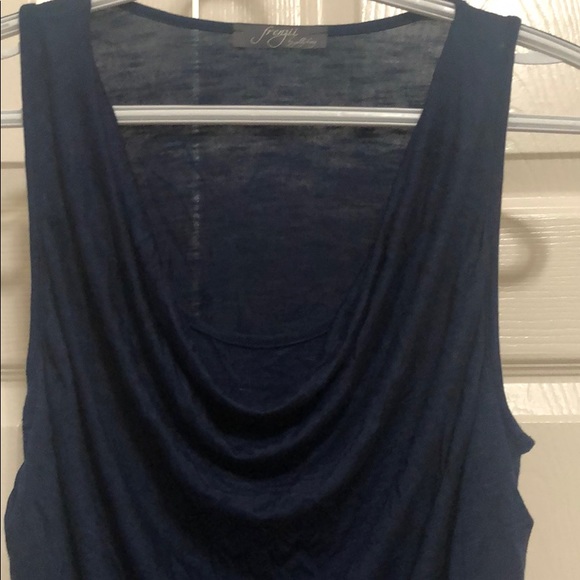 Frenzy Draped Front Blouse navy - Picture 4 of 7